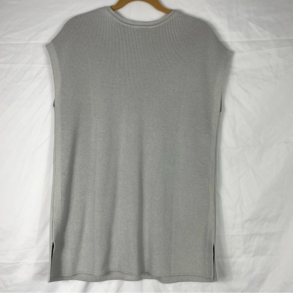 J.Jill WEAREVER Collection Tunic Sweater Gray Ribbed - Picture 6 of 11